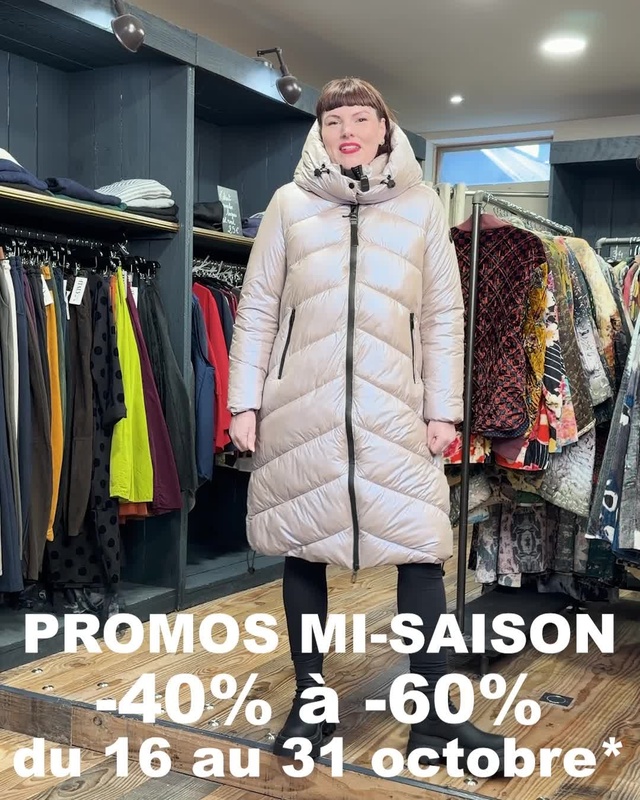 PROMOTIONS DE MI-SAISON
-40% à -60%
* sur une sélection d'articles du 16 au 31 octobre 2026
ㅤ
L’Inspiration du jour !
ㅤ

